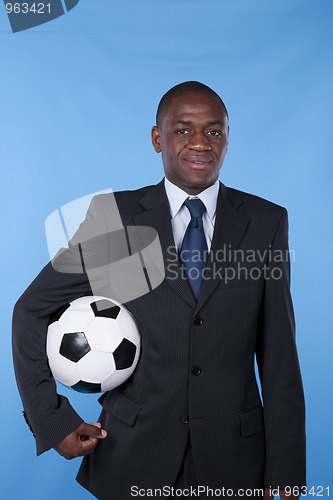 Image of African soccer fan