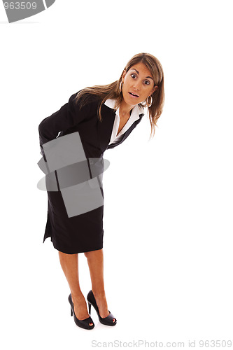 Image of Surprised businesswoman