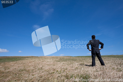 Image of Alone at the field
