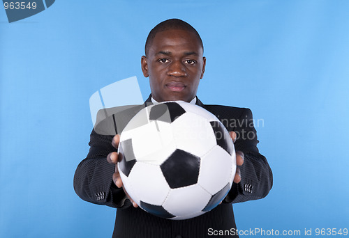 Image of African soccer fan