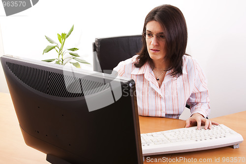 Image of businesswoman working
