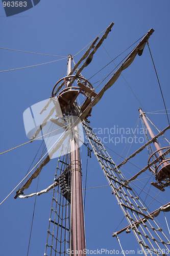 Image of Pirate boat mast