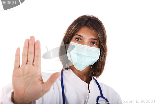 Image of Doctor warning