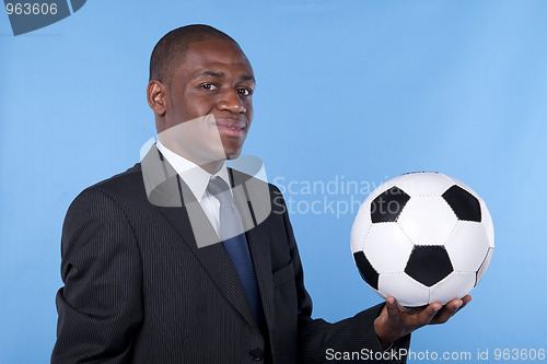 Image of African soccer fan