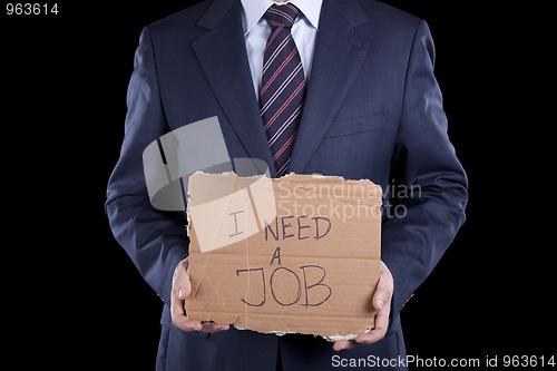 Image of Unemployed businessman