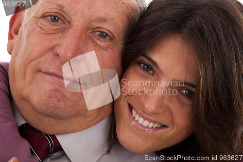 Image of happy father and daughter