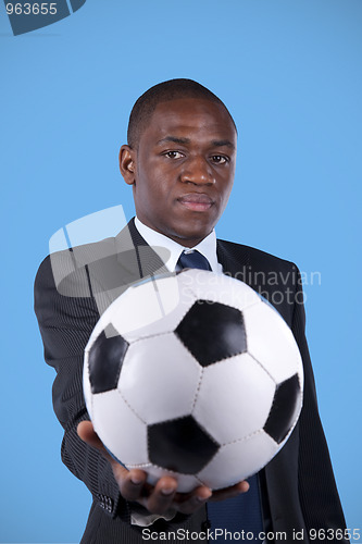 Image of African soccer fan