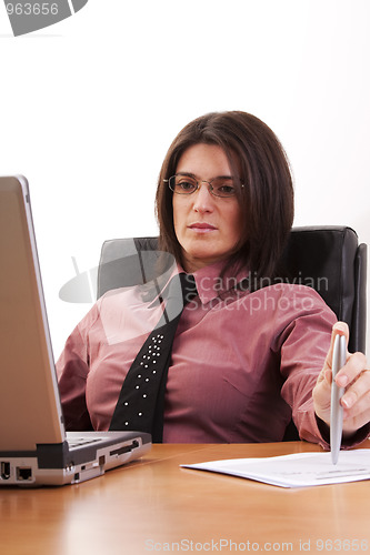 Image of businesswoman working 