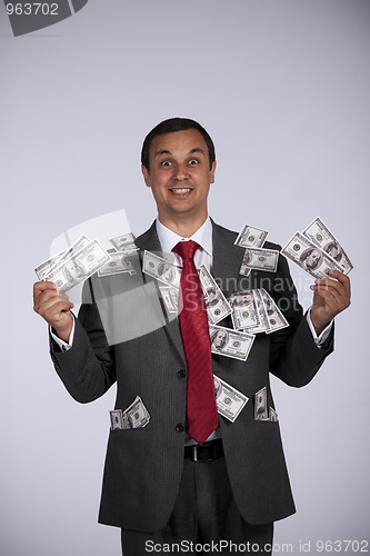 Image of Happy rich businessman