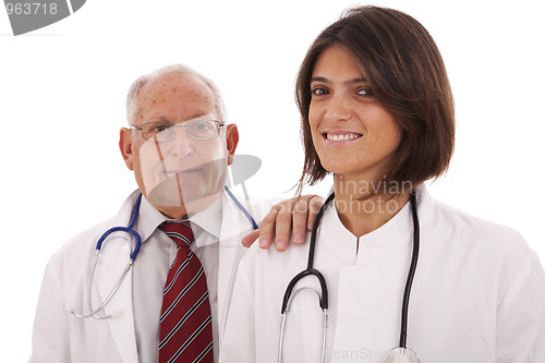 Image of Friendly team doctors