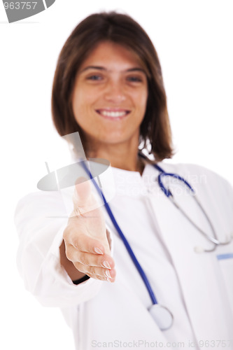 Image of Friendly female doctor
