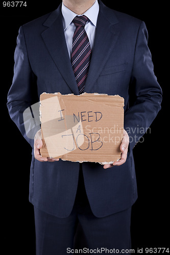 Image of Unemployed businessman