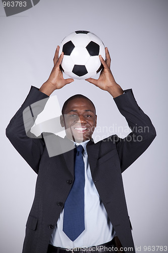 Image of African soccer fan