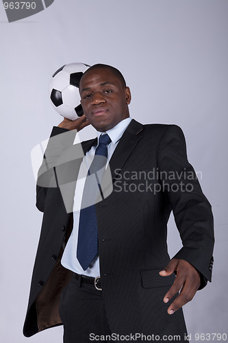 Image of African soccer fan