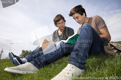 Image of Studing in outdoor