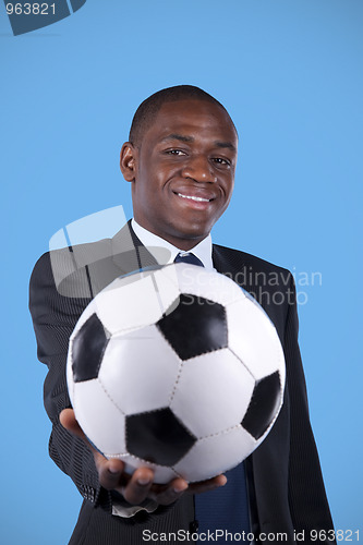 Image of African soccer fan