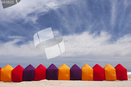 Image of Holiday beach tents