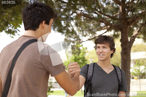 Image of Student handshake