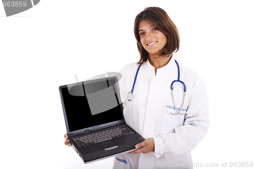 Image of Friendly female doctor
