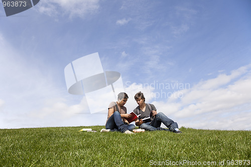 Image of Studing in outdoor