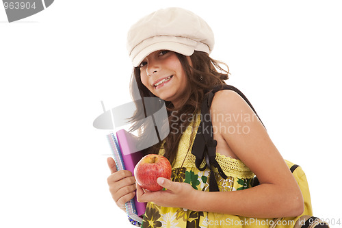 Image of young child going to school