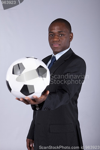 Image of African soccer fan