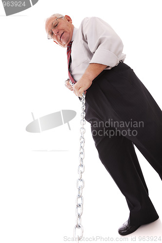 Image of Businessman strenght