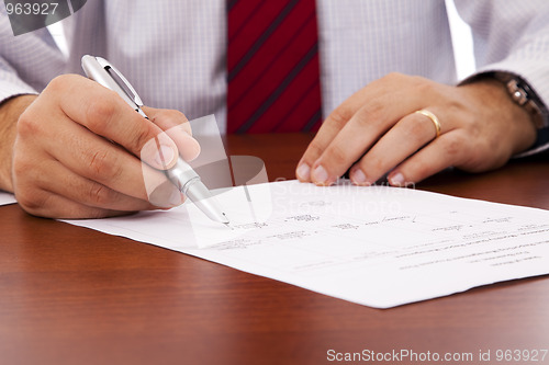 Image of Signing a contract