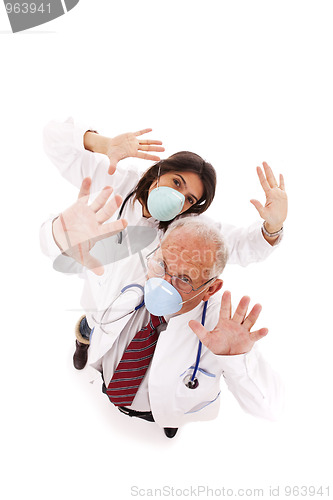 Image of Team doctors with a mask