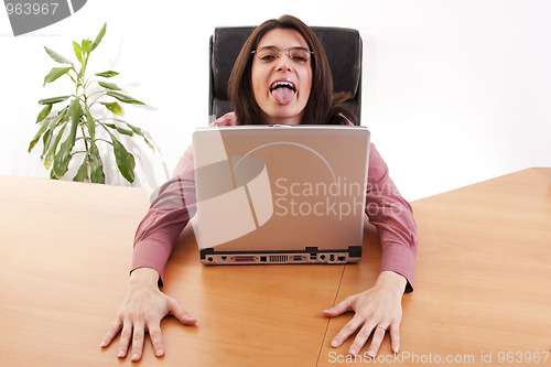 Image of Funny businesswoman