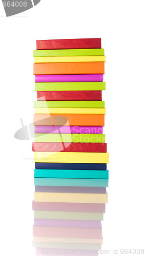 Image of Stack of colorful books