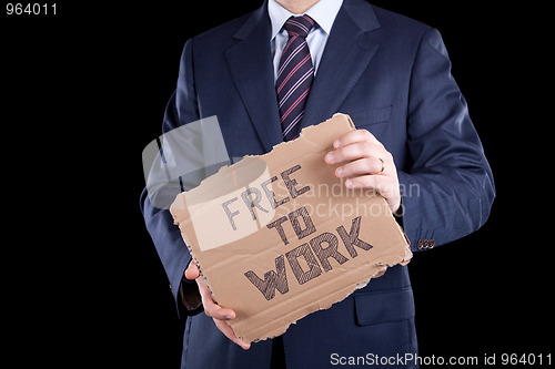 Image of Unemployed businessman