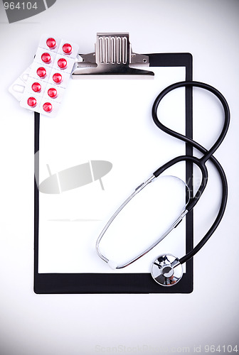 Image of empty medical clipboard