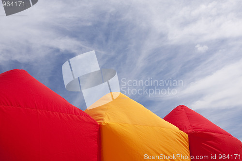 Image of colorful tents