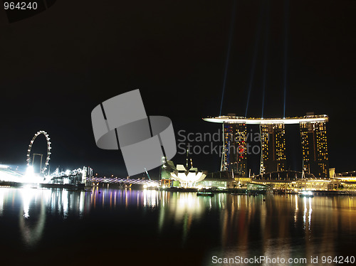 Image of Singapore by night