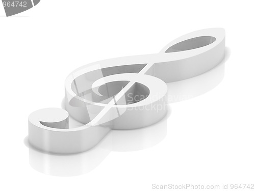 Image of White clef