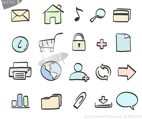 Image of icons set