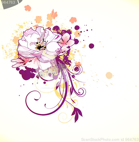 Image of  Floral Decorative background