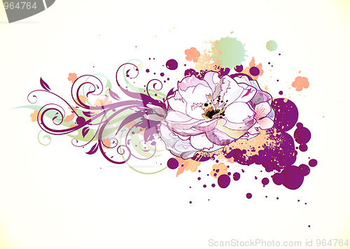 Image of Floral Decorative background