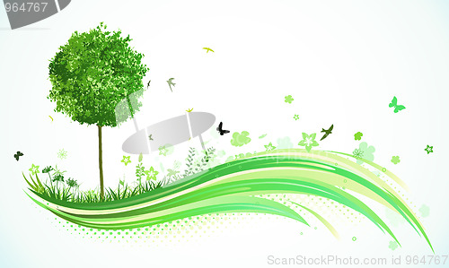 Image of Green Eco Background