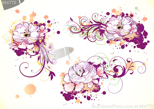 Image of Floral Decorative elements