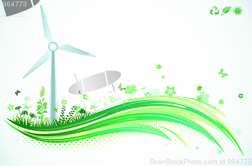 Image of Green Eco Background