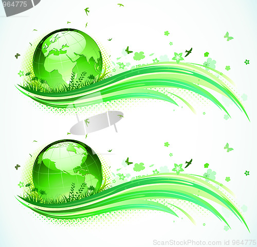 Image of Green Eco Background