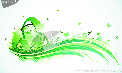 Image of Green Eco Background