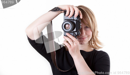 Image of Woman with camera