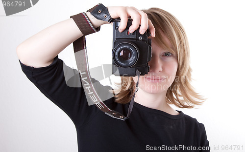 Image of Woman with camera