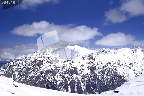 Image of Chair-lift at ski resort