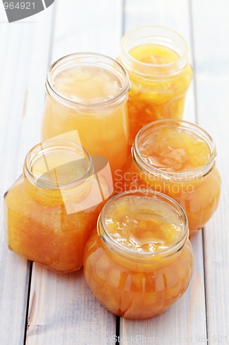 Image of yellow fruits jam