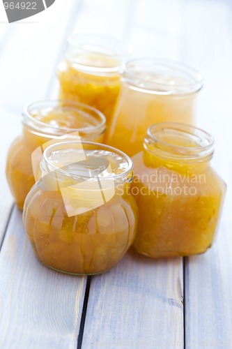 Image of yellow fruits jam