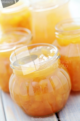 Image of yellow fruits jam